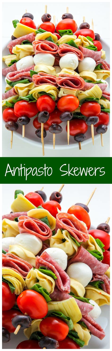 Antipasto Skewers Easiest Appetizer Ever Picnic Food Appetizers
