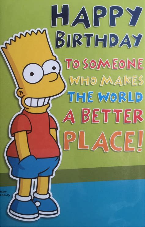 Steven Bart Simpson Birthday Meme Happy Birthday