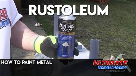 How To Paint Metal Rustoleum Youtube