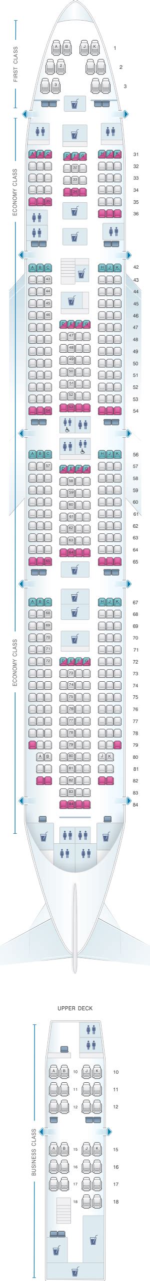 Seat Map Air India Boeing B747 400 Airplane Seats Best Airplane Air