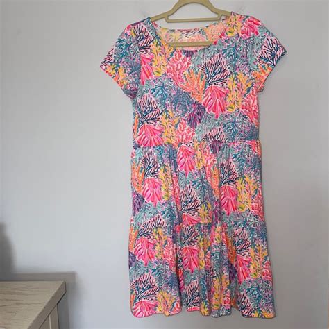 Lilly Pulitzer Dresses Lilly Pulitzer Geanna Short Sleeve Dress In