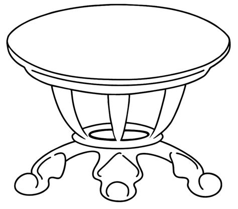 Printable Easy Table Coloring Page Free Printable Coloring Pages For Kids
