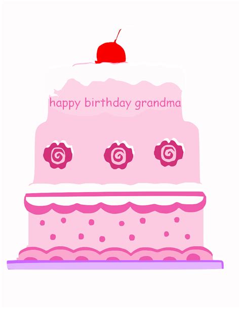 Happy Birthday Grandma 1 Clip Art At Vector Clip Art Online