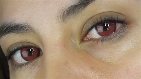 Vampire Contact Lenses O Lens Halloween Contacts Review Youtube