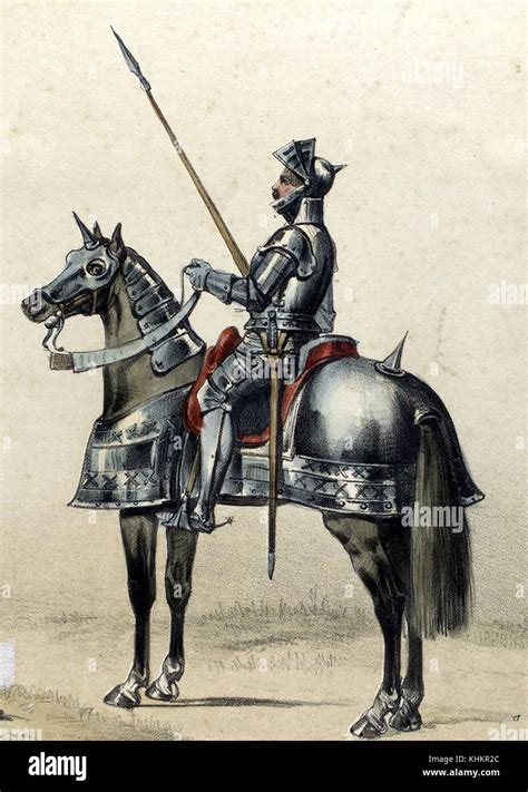 A Color Lithograph Depicting A Spanish Soldier As He Would Have