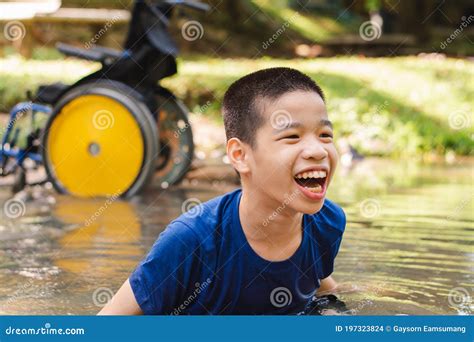 Happy Disability Kid Concept Stock Photo Image Of Happy Asian