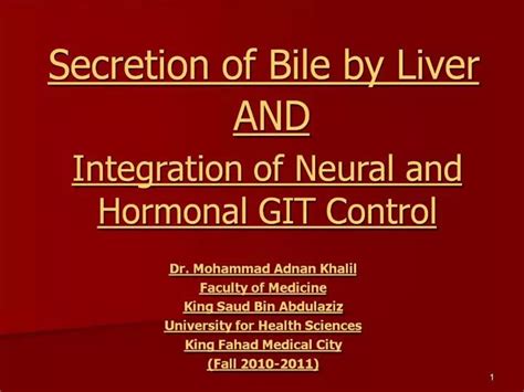 Ppt Secretion Of Bile By Liver Powerpoint Presentation Free Download