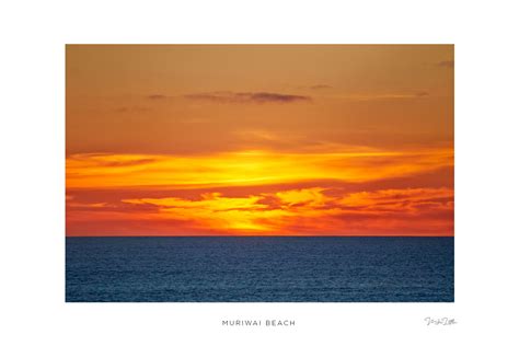 Muriwai Beach Sunset Mike Little Photography
