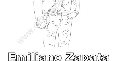 Emiliano Zapata Dibujo Para Colorear
