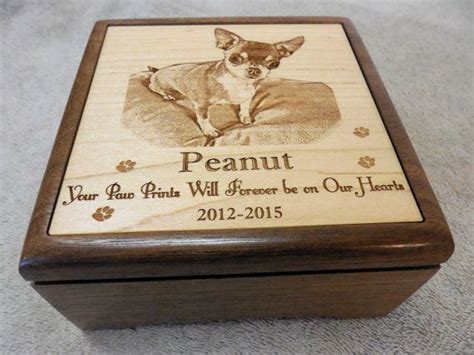If you have any questions about this product, please feel free to contact us and we will try our best to solve your problem! Small Pet Urn Walnut Laser Engraved by ...