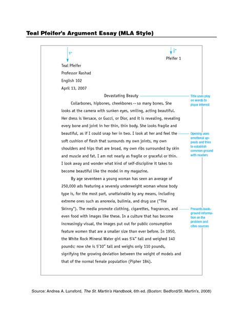004 Mla Format Heading For Essay Example Model Paper ~ Thatsnotus