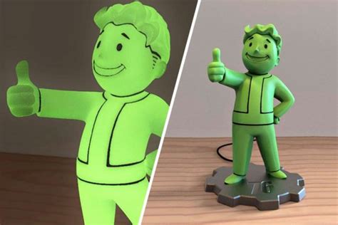 Fallout 76 Vault Boy Led Lamp Glows Green Set The Mood For The Game