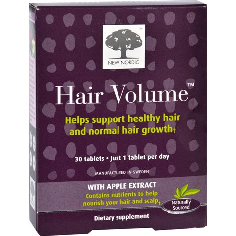 New Nordic Hair Volume - 30 Tablets | New nordic hair volume, Volume hair, Hair volume tablets