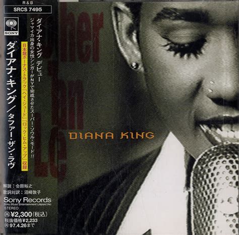 Diana King Tougher Than Love Japanese Promo Cd Album Cdlp 554972