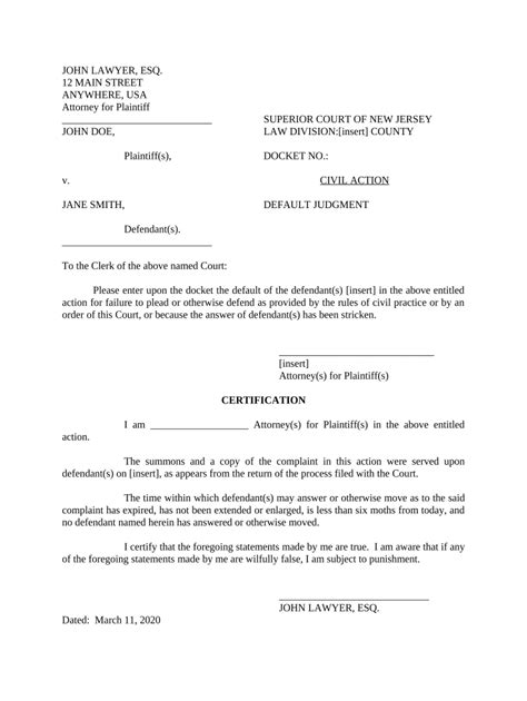 Default Judgment Court Order Form Fill Out And Sign Printable Pdf