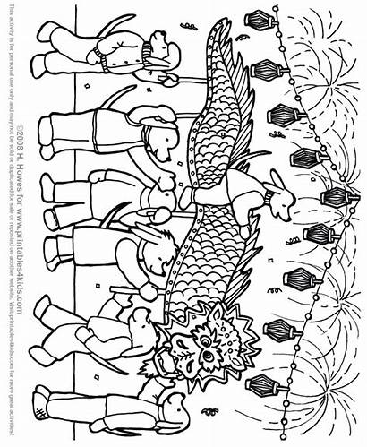 Chinese Coloring Pages Dragon Printables Parade Printables4kids