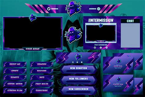 Design Profession Twitch Overlay Template And Stream Pack By Totgraphic