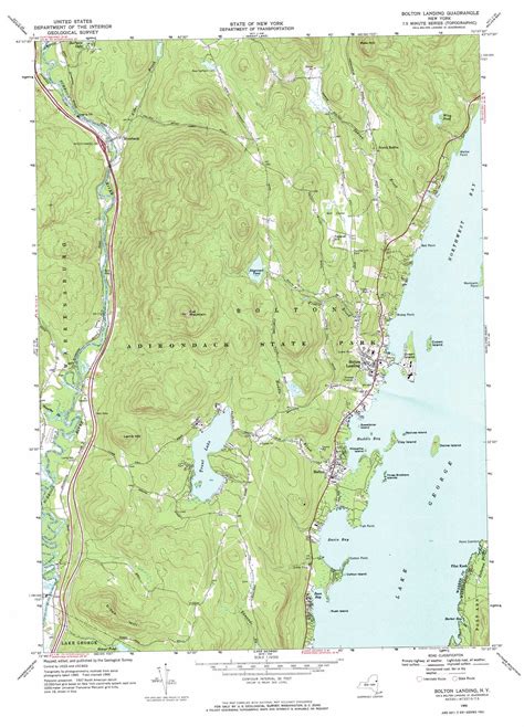 Bolton Landing Topographic Map Ny Usgs Topo Quad 43073e6