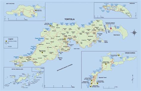 Large Detailed Map Of British Virgin Islands