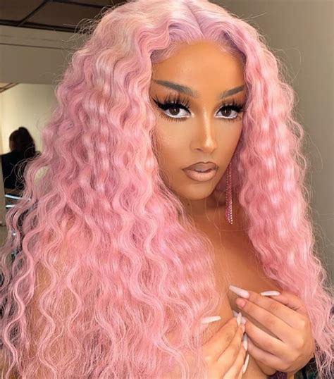 Doja Cat The Black Womans Bible Pink Ombre Hair Hair Color Pink