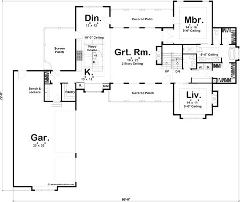 1 12 Story 4 Bedroom Modern Farmhouse House Plan Summerfield