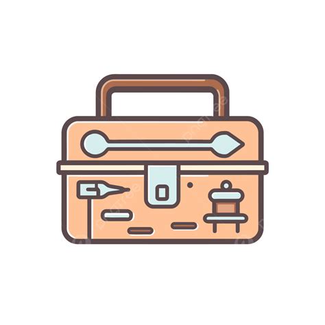 An Icon Of A Toolbox Vector Toolbox Lineal Icon Flat Icon Png And