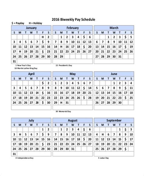 Biweekly Payroll Schedule Template 2020 Calendar Template Printable