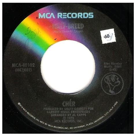 Cher Half Breed MCA 40102 Single 7 Vinyl July 1973