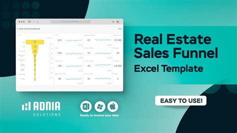 Real Estate Sales Funnel Excel Template Youtube