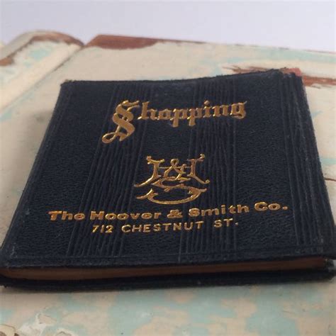 Very Rare Hoover And Smith Co Note Book By