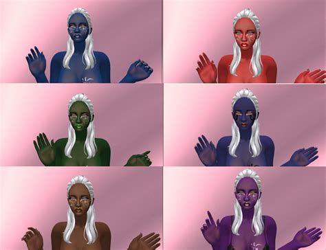 Second Life Marketplace Woman Skin Dark Magic Skin Pack Combo Blue Red Purple Skin Female Skin