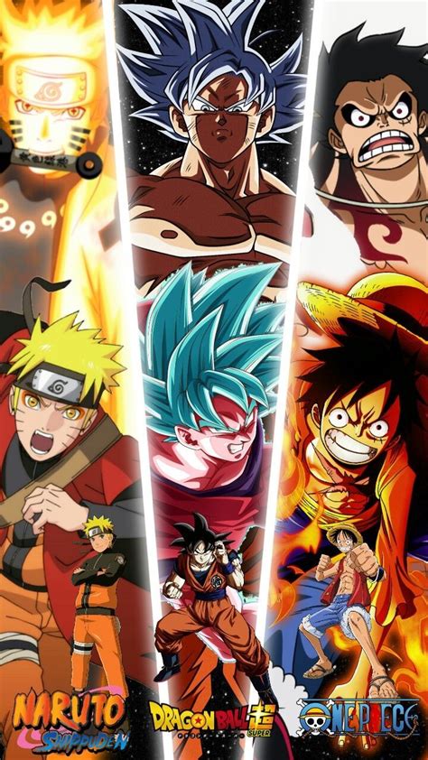 Goku Naruto And Luffy Background