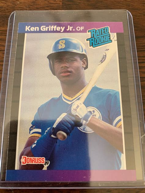 Ken Griffey Jr Rookie Card Donruss 1989 Baseball Etsy Griffey Jr