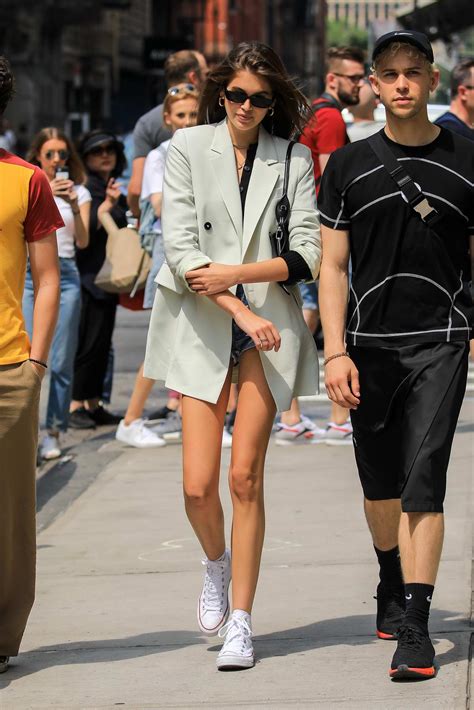 Kaia Gerber Shows Off Her Long Legs While Out With Friends In New York City 0106193