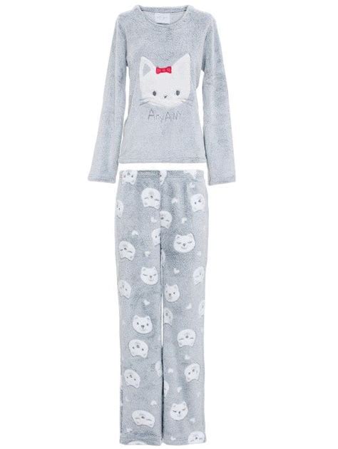Pijama Soft T Kitten Pijamas Feminino Robes