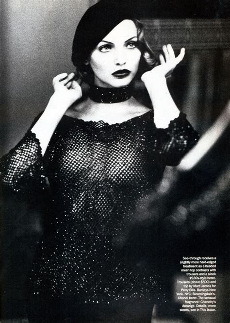 Nadja Auermann By Ellen Von Unwerth For Vogue Us September 1992 Nadja
