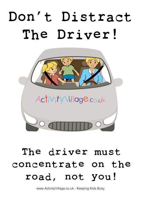 Dont Distract The Driver Poster