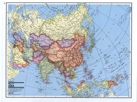 Large Detailed Political Map Of Asia Asia Large Detailed Political Map