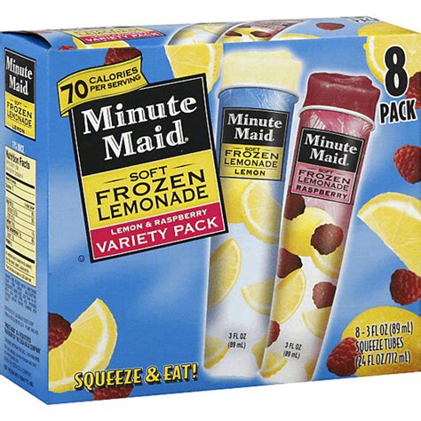 Minute Maid Frozen Lemonade Soft Lemonaderaspberry Lemonade Squeeze