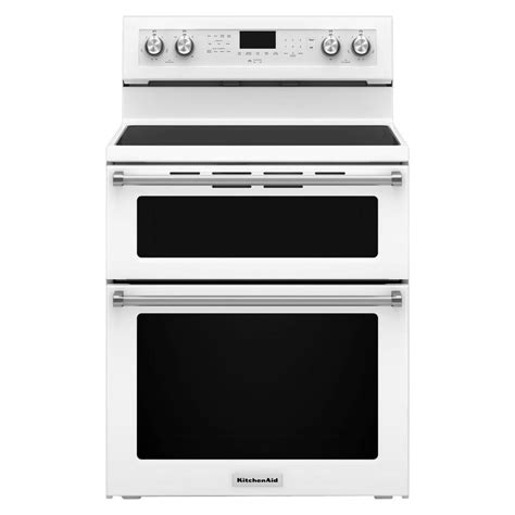 KitchenAid 30 In 6 7 Cu Ft Double Oven Electric Range With Self