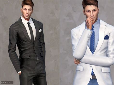 Slim Fit Suit Jacket Available On Tsr On Feb 27 Sims 4 Male Clothes