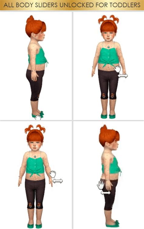 Mod The Sims 4 Body Sliders Retdesign