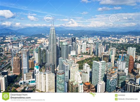 4k00:07aerial view hyperlapse 4k video of kuala lumpur city center view during dawn overlooking the city skyline in federal territory, malaysia. Aerial View Of Kuala Lumpur Skyline, Malaysia, Asia ...