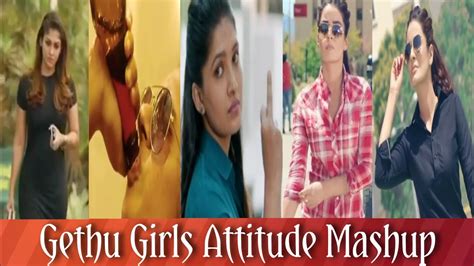 Whatsapp gethu rowdy quotes in tamil. Gethu girls attitude mashup whatsapp status tamil - YouTube