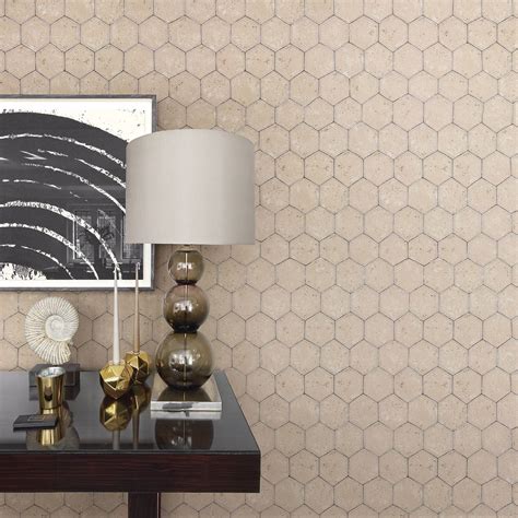 2927 00405 Starling Copper Honeycomb Wallpaper By Brewster