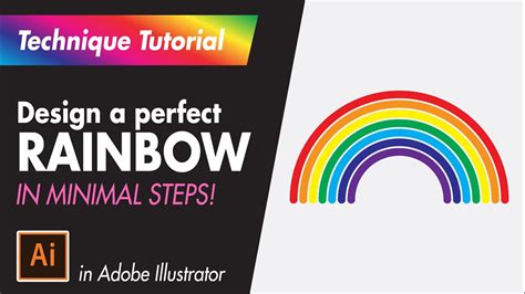 How To Design A Perfect Rainbow Adobe Illustrator Beginner Technique