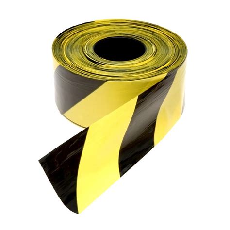 Barricade Tape Black Yellow 500m Safety Tape Ems002
