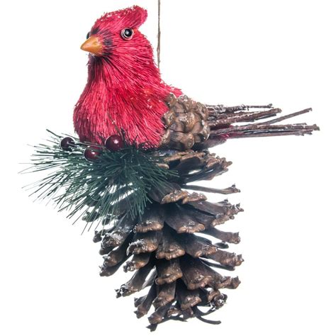 We are just a few days away from christmas and that means all of the sales on christmas decor, apparel, dinnerware, accessories and more are going on right now! $7.99 Cardinal with Pinecone Ornament | Woodland Christmas ...
