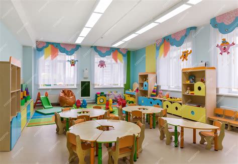 Premium Photo Modern Interior Of Playroom In Kindergarten Preschool