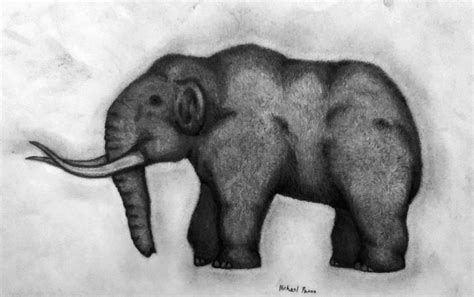 Woolly Mammoth Drawing By Michael Panno Fine Art America